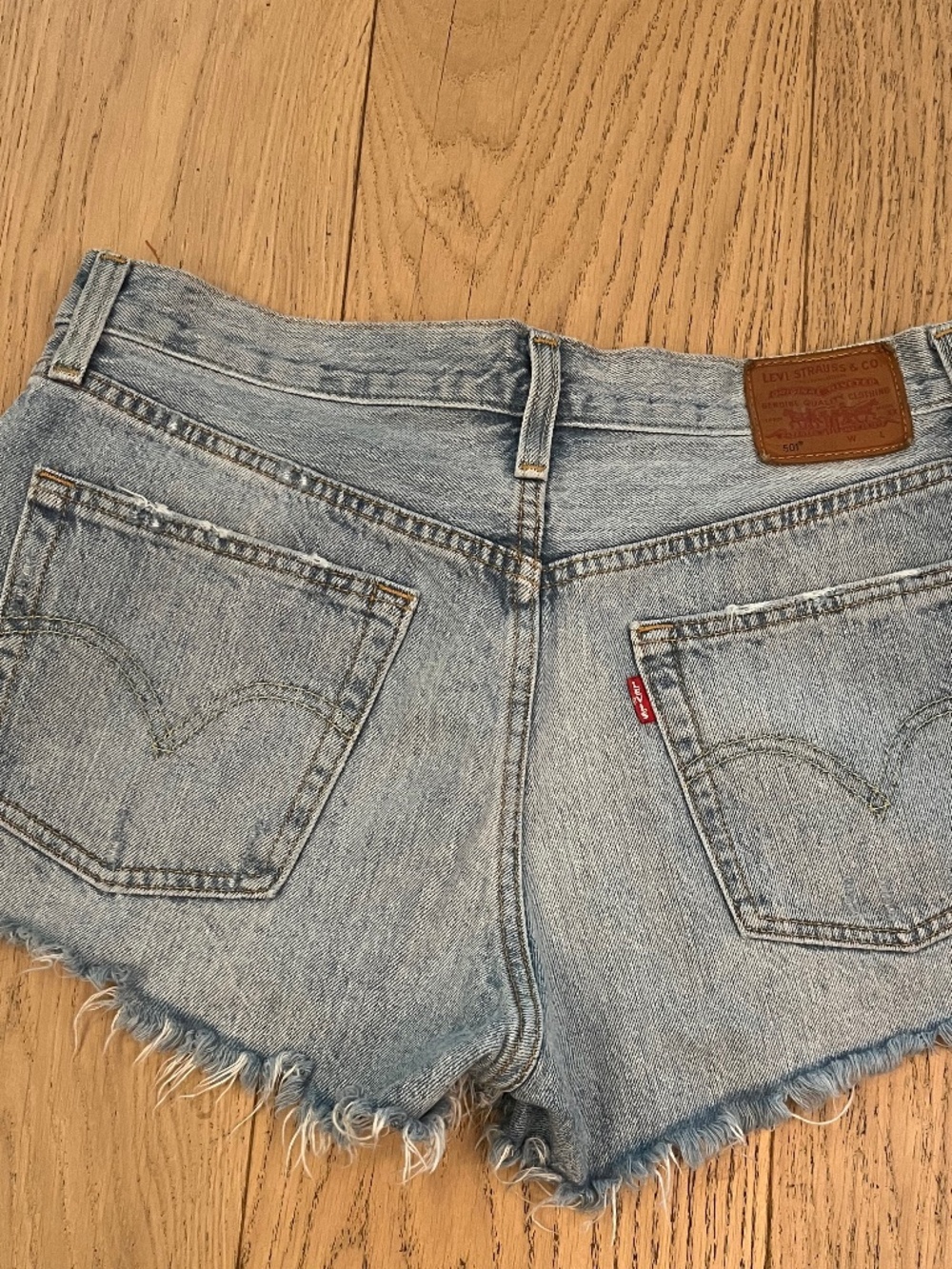 Levi's501 jean shorts. Mid rise